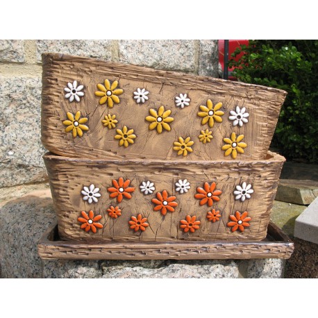Truhlík-kytičky 35 cm